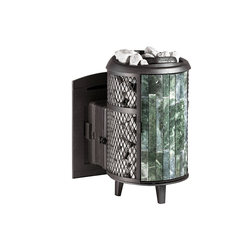 Печь банная "Атмосфера L" с комбинированной облицовкой