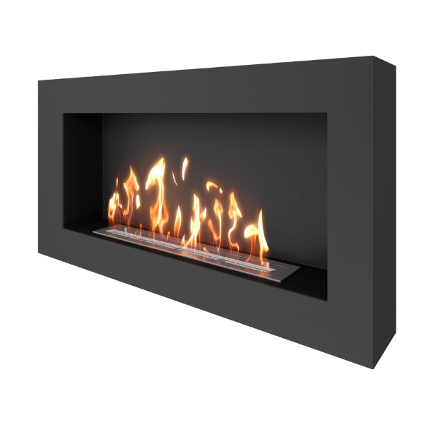 Биокамин SteelHeat WALL GRAND 1200 черный