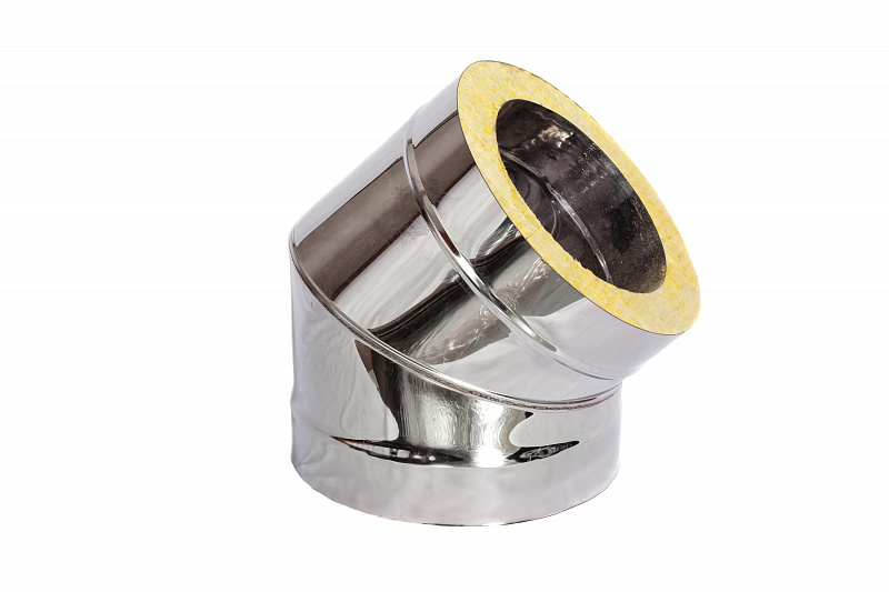 Колено G=45 d=150/220 нерж/нерж 1мм Н 