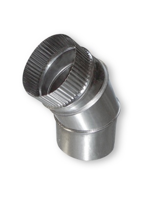 Колено G=45 d=200 нерж 1мм СМ