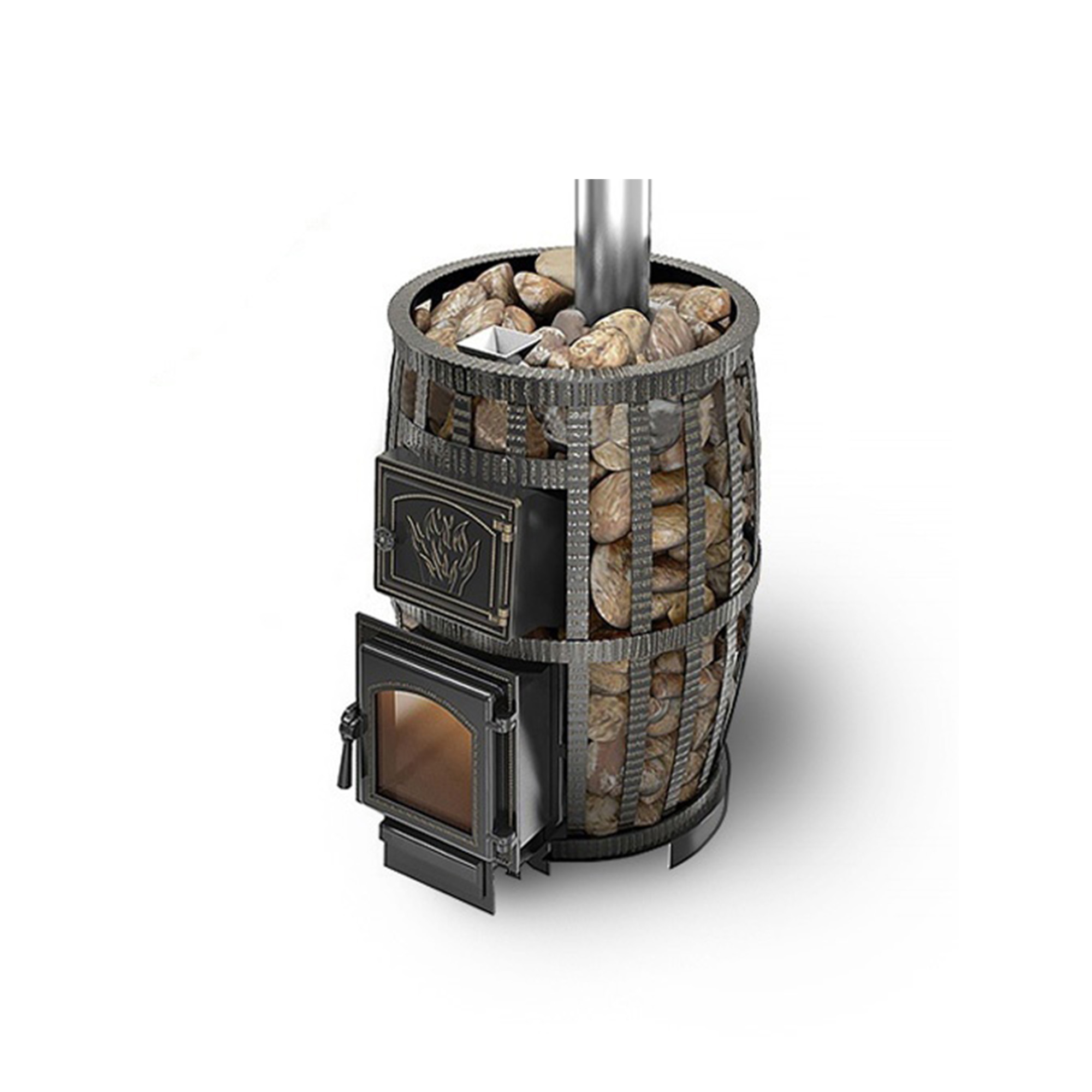 Печь ВЕЗУВИЙ Легенда Русский пар Ковка 24 (270) без выноса