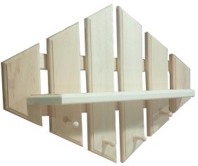 Полка-вешалка Рассвет 4 крючка (П)