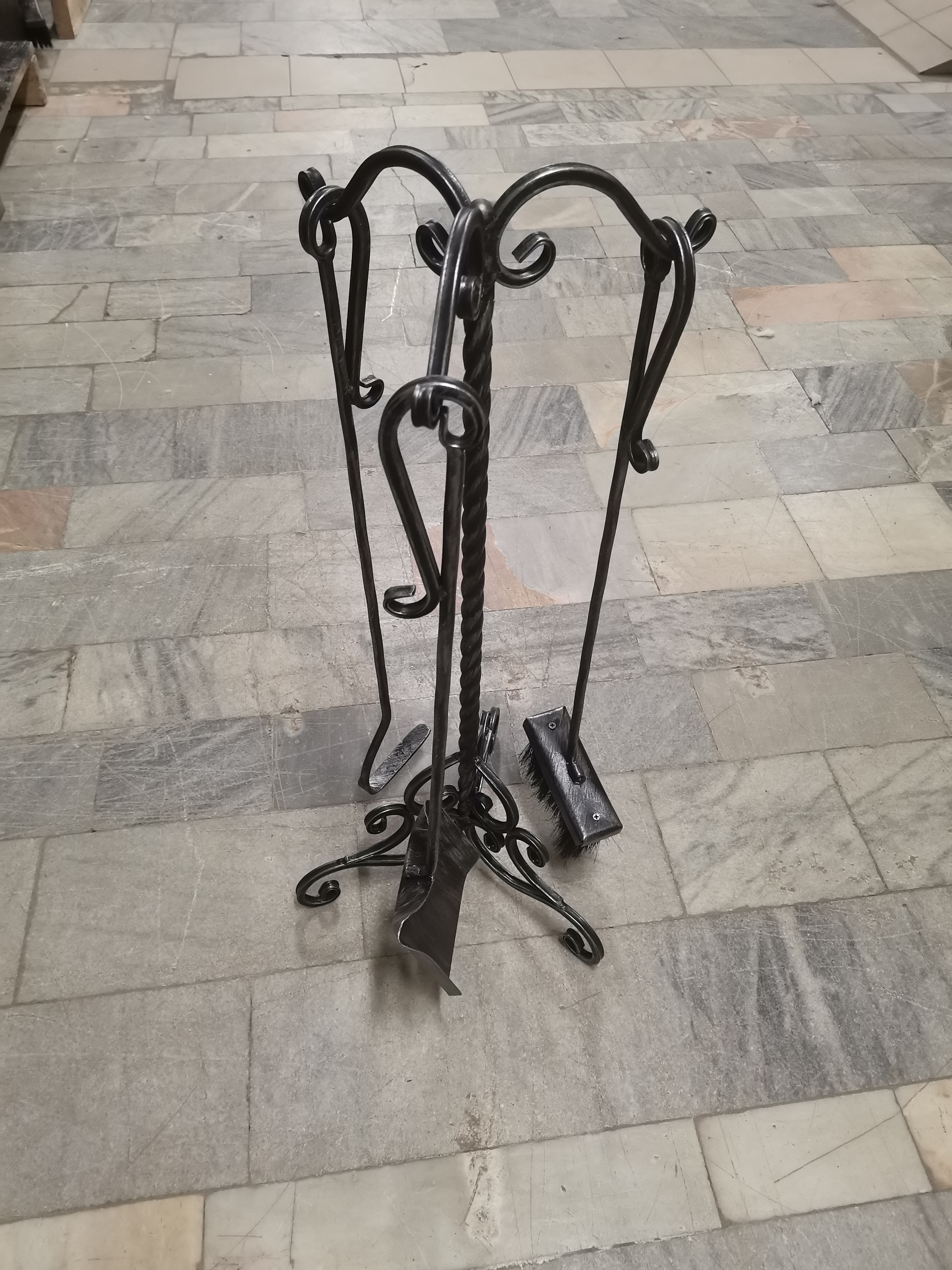 Кор - Набор каминный   НК-1 серебро