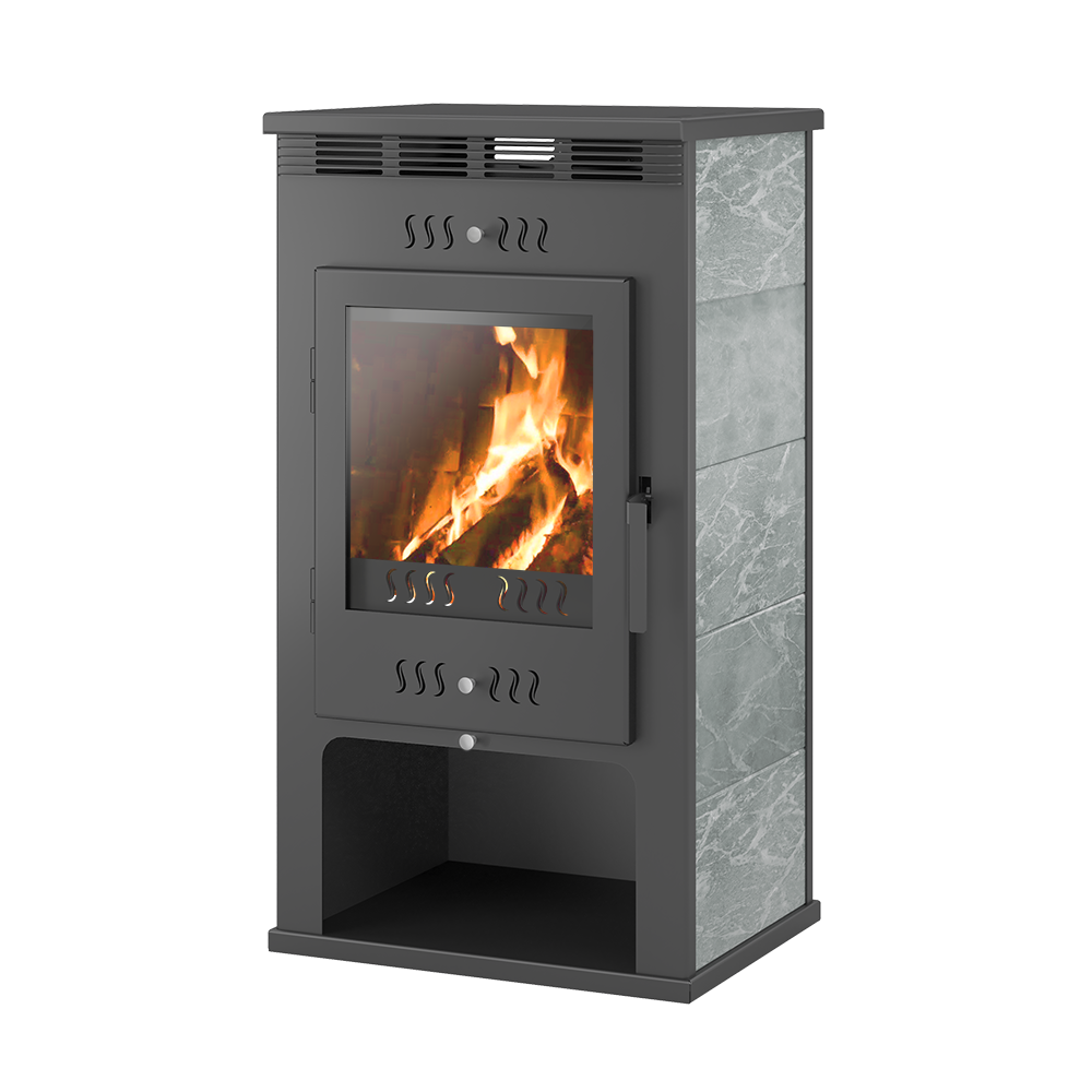 Печь-Камин ASTON 11кВт (180 м3) Ø 150мм Талькохлорит 