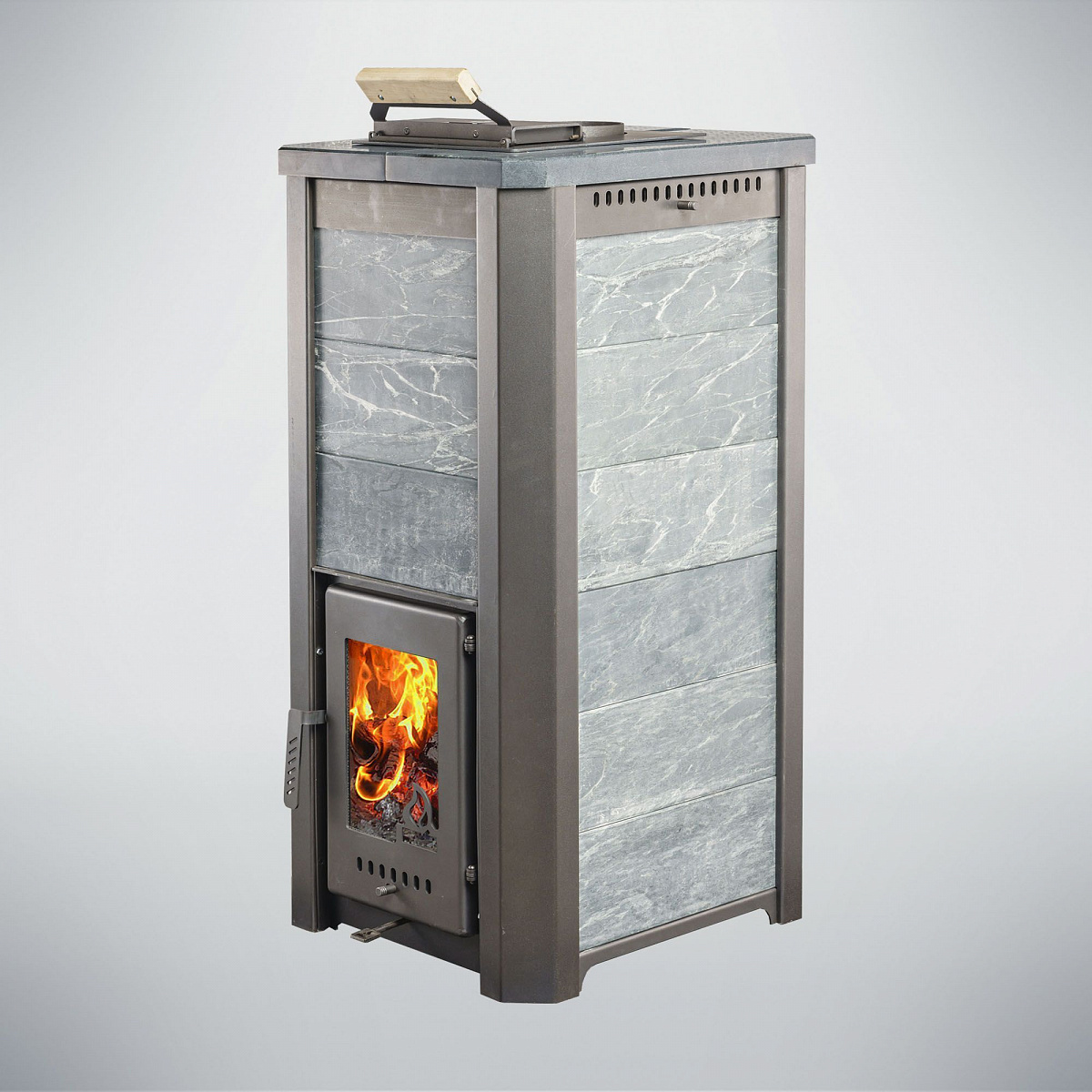 Печь банная Терма Сказка Талькохлорит укороченная топка