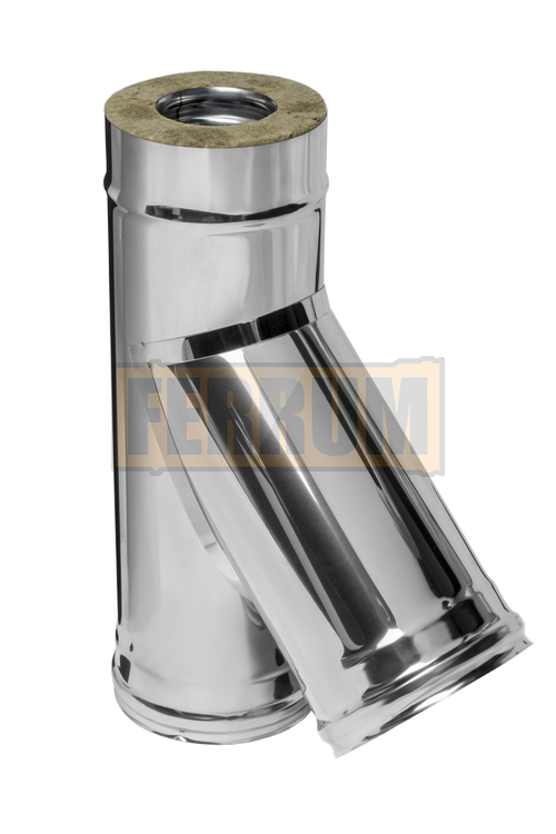 Сэндвич-тройник 135° (430/0,8мм + нерж.) Ferrum