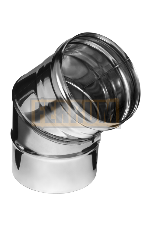 Колено 135° Ferrum (430/0,8мм, нерж.)