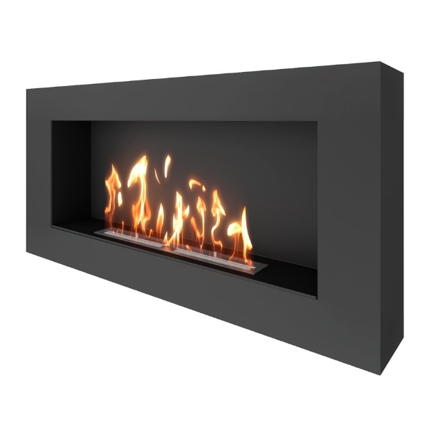 Биокамин SteelHeat WALL GRAND 1200 LITE черный
