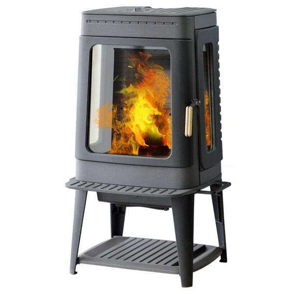 ПЕЧЬ AUTHENTIC 35, ЭМАЛИРОВАННАЯ, СЕРАЯ (PLAMEN)