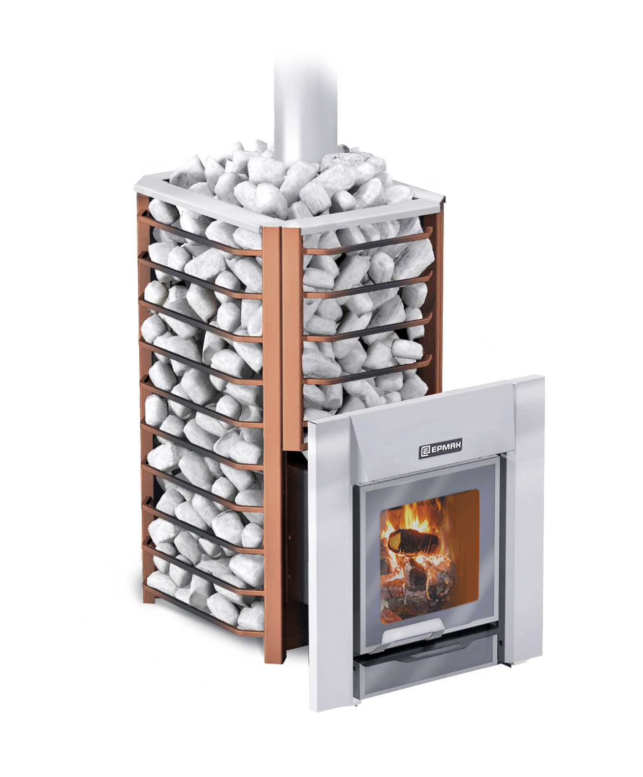 Печь банная Ермак 16 Сетка Премиум сталь