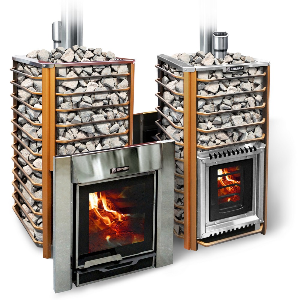 Печь банная ERMAK 24 Сетка-Люкс (нержавеющая сталь)