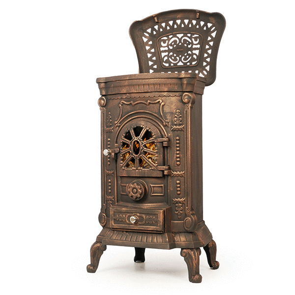 Печь-камин чугунная AMBRA BRONZE