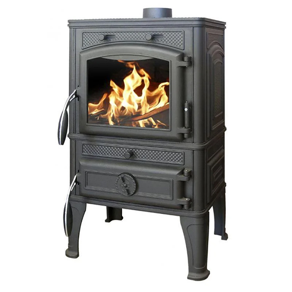 Печь-камин GUCHA чугунная LAVA PREMIUM (с плитой)