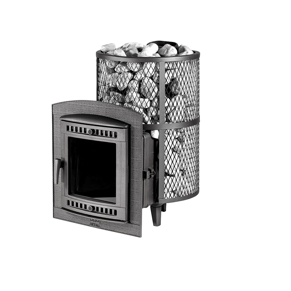 Печь банная "Атмосфера L" сетка из нержавеющей стали