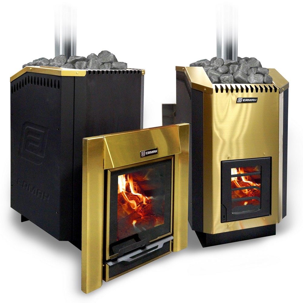 Печь банная ERMAK 24 Люкс GOLD (нержавейка)
