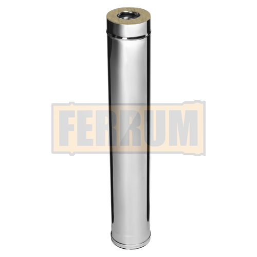 Сэндвич-труба 1,0 м Ferrum (430/0,8мм + нерж.)
