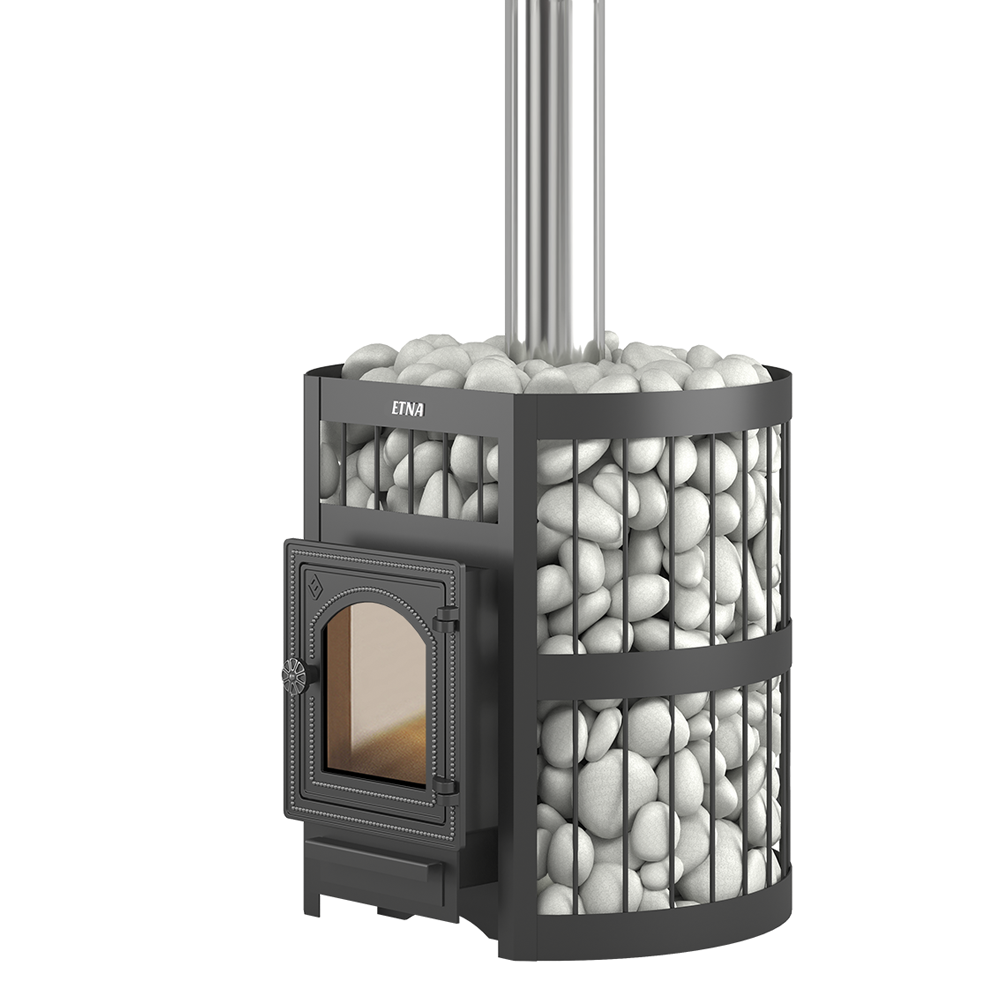 Чугунная печь для бани ЭТНА Стандарт 18 (ДТ-4С) б/в