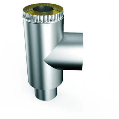Тройник d=130/220  нерж-оцин СП