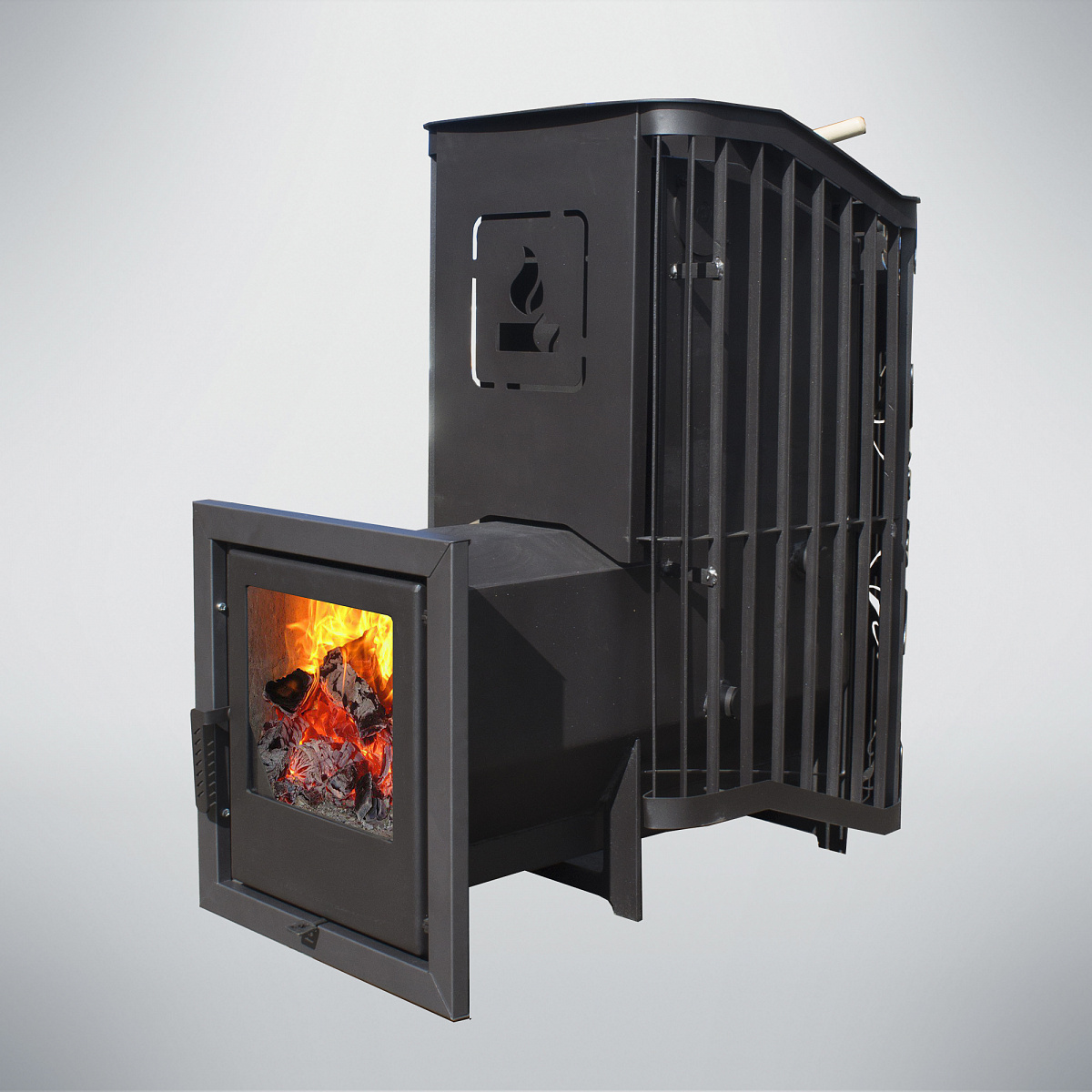 Печь банная Терма Каменка Мини удлиненная топка