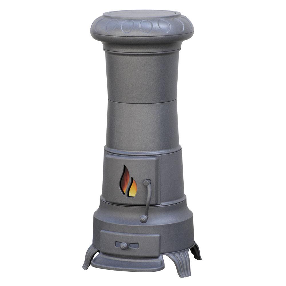 ПЕЧЬ JULIA ЭМАЛИРОВАННАЯ, СЕРАЯ (PLAMEN)