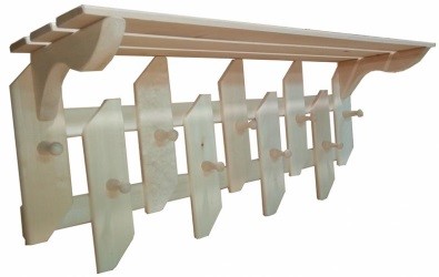 Полка-вешалка Лесенка 9 крючков (П)