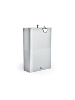 Бак навесной -16,20/на 40л INOX, шлиф. аустенитная нерж. сталь  