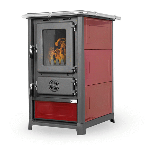 Печь-камин MBS OLYMP PLUS L DARK RED