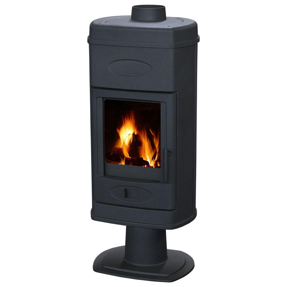 ПЕЧЬ HANA ЭМАЛИРОВАННАЯ, ЧЕРНАЯ (PLAMEN)