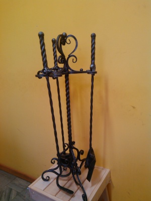 Кор - Набор каминный   НК-12 (шпага серебро)