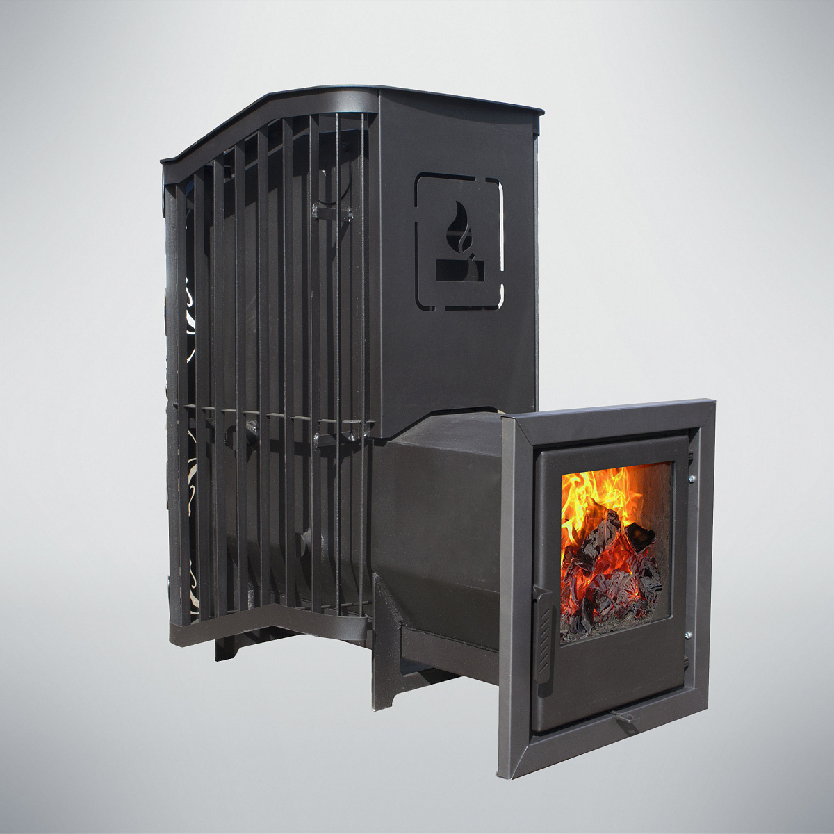 Печь банная Терма Каменка удлиненная топка