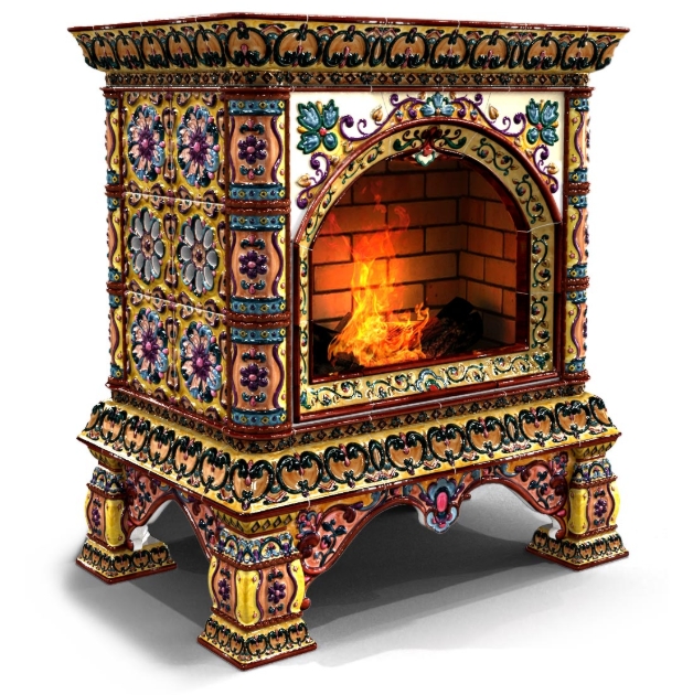 Изразцовая керамическая печь Кострома Декабрь