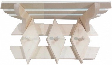 Полка-вешалка Ромб 3 крючка (П)