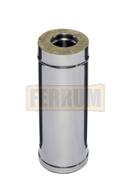 Сэндвич-труба 0,5 м Ferrum (430/0,8мм + нерж.)