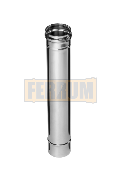 Дымоход (труба 0,5 м) Ferrum (430/0,8мм нерж.)